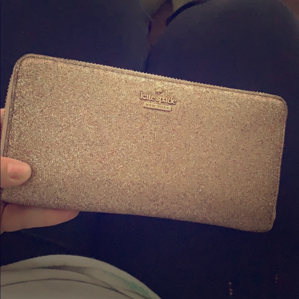Kate spade glitter wallet